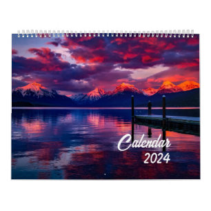 Calendrier 2024 Beau paysage Voyage de photographie