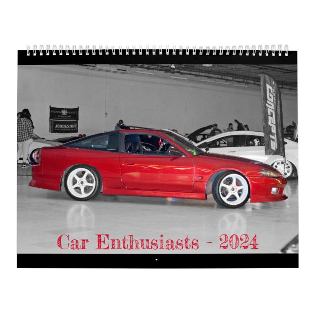 Calendrier 2024 Des Amateurs De Voiture. (Protection)