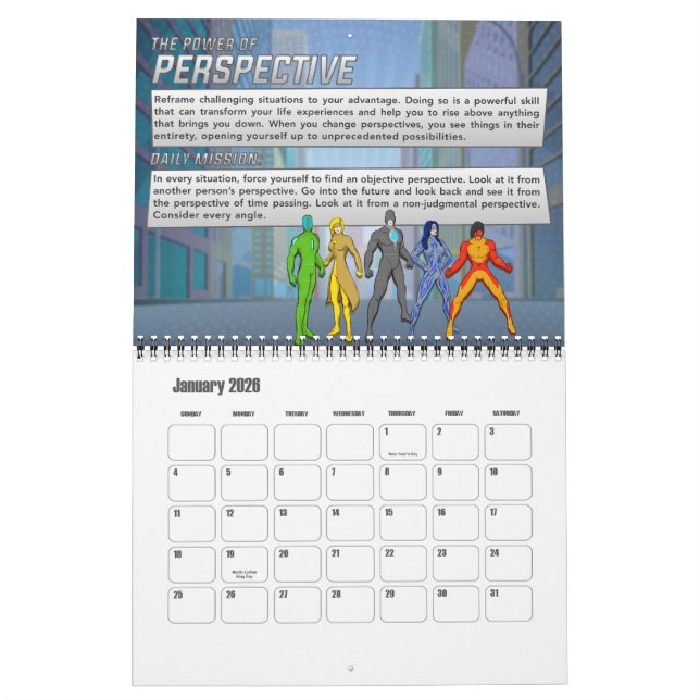 Calendrier 2024 Maîtrisez vos superpuissances (Jan 2026)