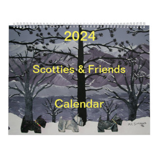 Calendrier 2024 Scotties and Friends