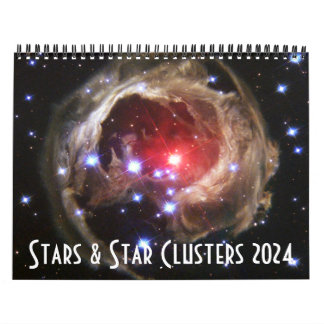 Calendrier 2024 Space Astronomy Star Clusters Universe de la