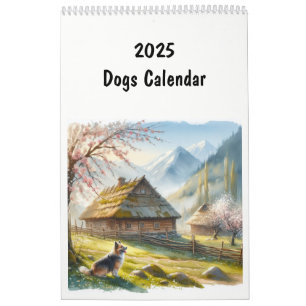 Calendrier 2025 Animaux amusants de race de chien