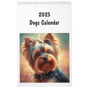 Calendrier 2025 Animaux amusants de race de chien