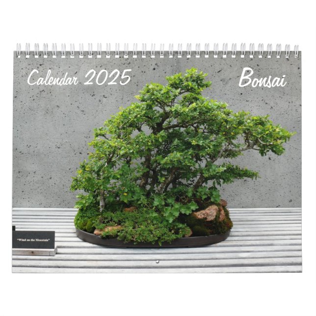Calendrier 2025 avec Bonsai (Protection)