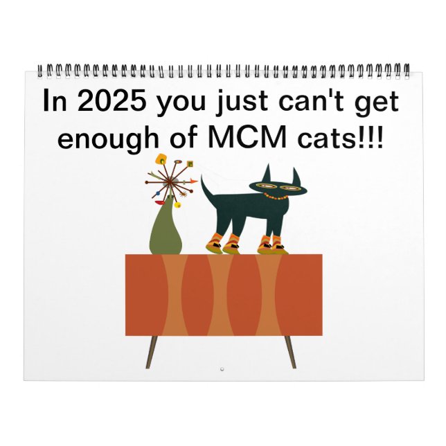 Calendrier 2025 avec MCM Cats (Protection)