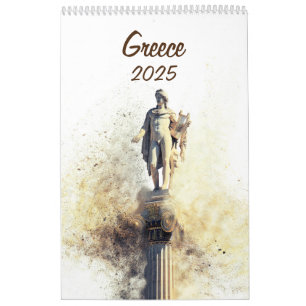 Calendrier 2025 avec photos de Grèce