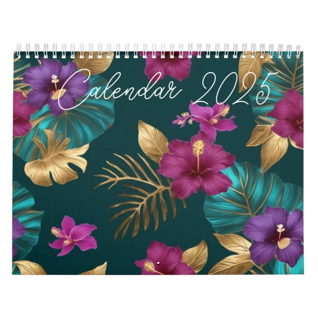 Calendrier 2025 Calendar tropical (Protection)