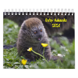 Calendrier 2025 des animaux de bébé