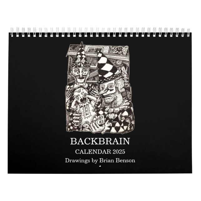 Calendrier 2025 du backcerveau (double page) (Protection)