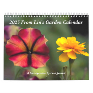 Calendrier 2025 du jardin de Lin
