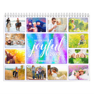 Calendrier 2025 Famille Photo Joyful Iridescente