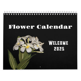Calendrier 2025 fleur et nuit