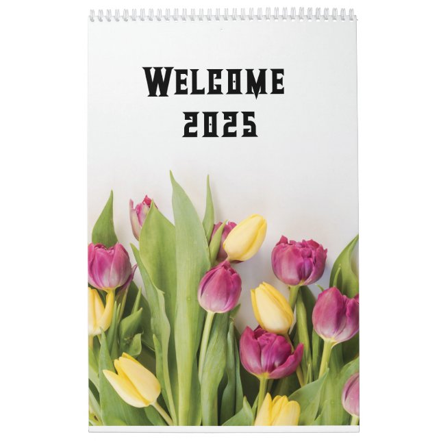 Calendrier 2025 jardins Fleurs 2 (Protection)