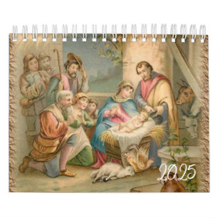 Calendrier 2025 Jésus-Christ catholique