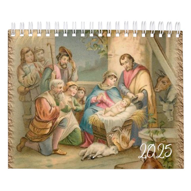 Calendrier 2025 Jésus Christ catholique (Protection)