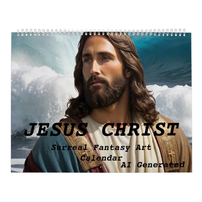 Calendrier 2025 JESUS Surreal Imaginaire Art (Protection)