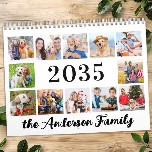 Calendrier 2025 Modern Créer Votre Propre Photo De Famille Pe