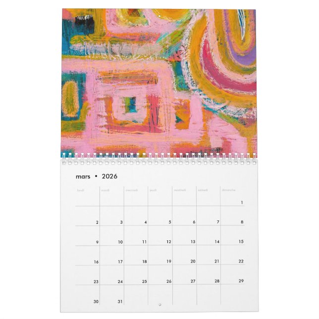 Calendrier 2025 Pat Blanche Art (Mar 2026)