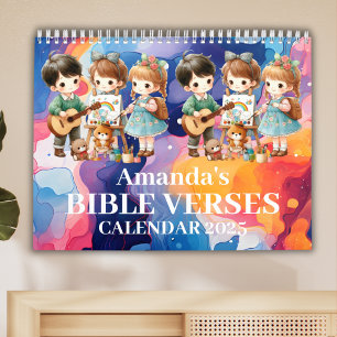 Calendrier 2025 Personnalisé Enfants Bible Verse