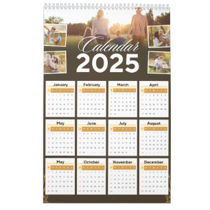 Calendrier 2025 Photo Personnalisée Moderne Créez Votre Propr