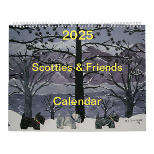 Calendrier 2025 Scotties and Friends