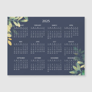 Calendrier 2025 simple mais élégant   Carte magnét
