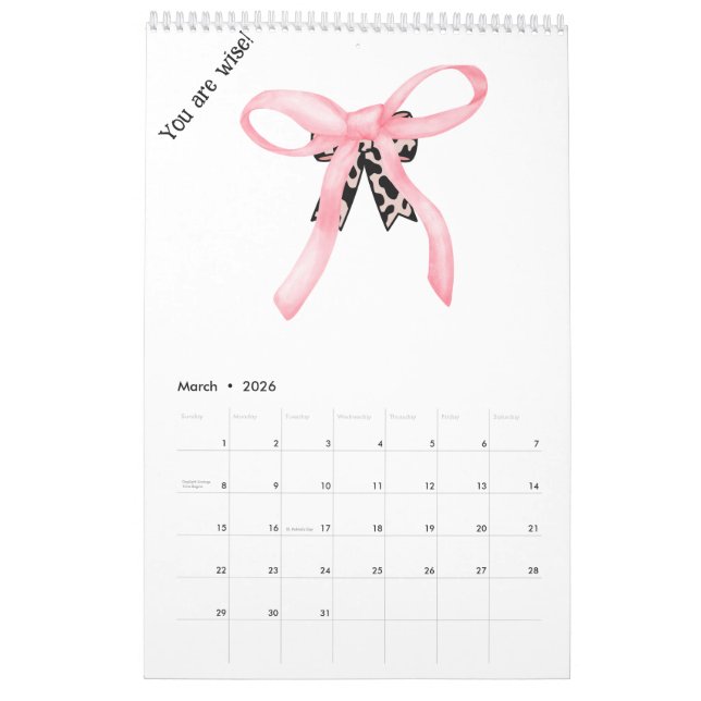 Calendrier 2026 (Mar 2026)