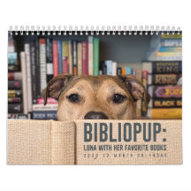 Calendrier 2026 12 mois BiblioPup : Luna & Livres