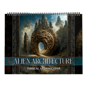 Calendrier 2026 Alien Architecture Surreal Art Calendar