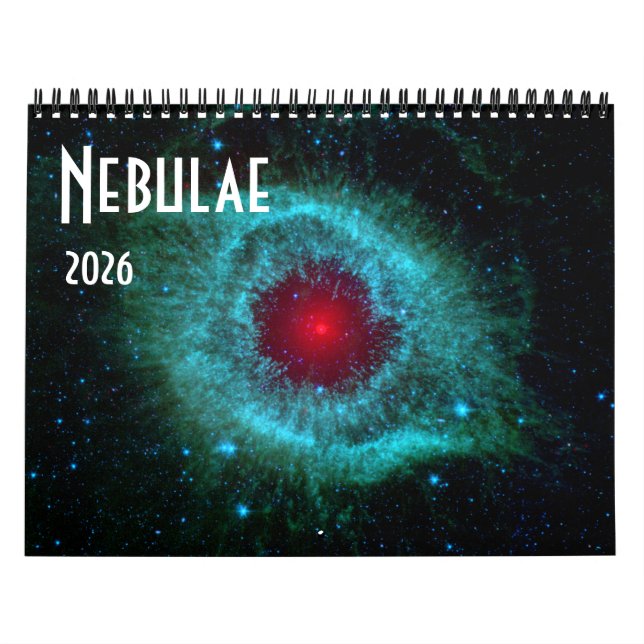 Calendrier 2026 Astronomie spatiale Universe NASA Nebulae Sta (Protection)
