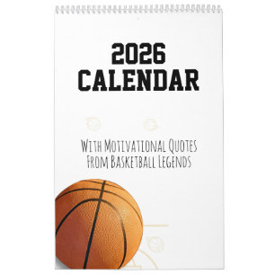 Calendrier 2026 Basketball Citations Inspirantes 