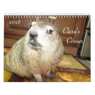 Calendrier 2026 Clara's Corner Groundhog Calendar B