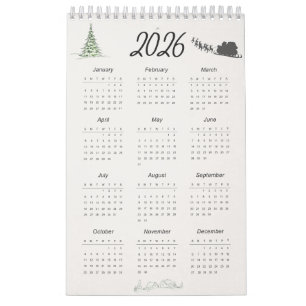 Calendrier 2026 – Conception de calendrier imprima