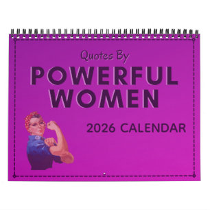 Calendrier 2026 des citations de femmes puissantes