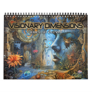 Calendrier 2026 Dimensions Visionnaires 8 Art Surreal