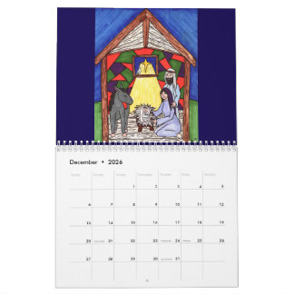 Calendrier 2026 Drawing Artwork Calendar by Rebecca Harris