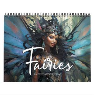 Calendrier 2026 Fairies 9 Imaginaires noirs