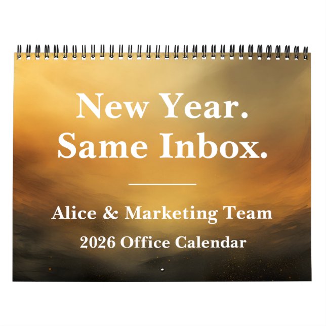 Calendrier 2026 Funny Office Inbox Humor (Protection)