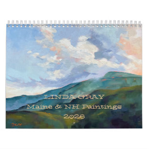 Calendrier 2026 Linda Gris Peintures de NH & ME