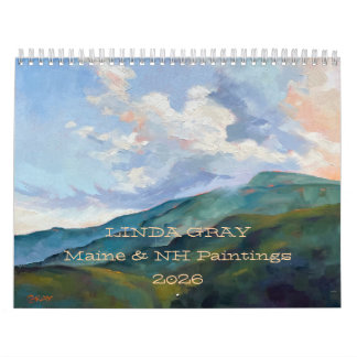 Calendrier 2026 Linda Gris Peintures de NH & ME