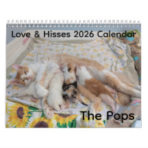 Calendrier 2026 Love & Hisses - les Pops