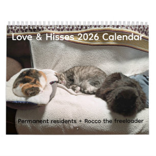 Calendrier 2026 Love & Hisses - Résidents permanen
