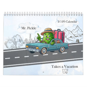 Calendrier 2026 M. Pickle prend des vacances 