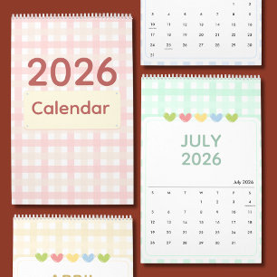 Calendrier 2026 Mignon et Coloré