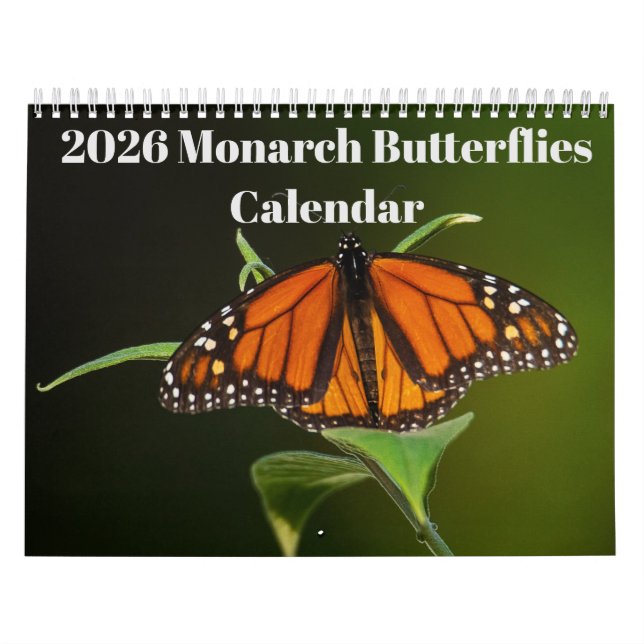 Calendrier 2026 Monarch Butterflies Calendar (Protection)