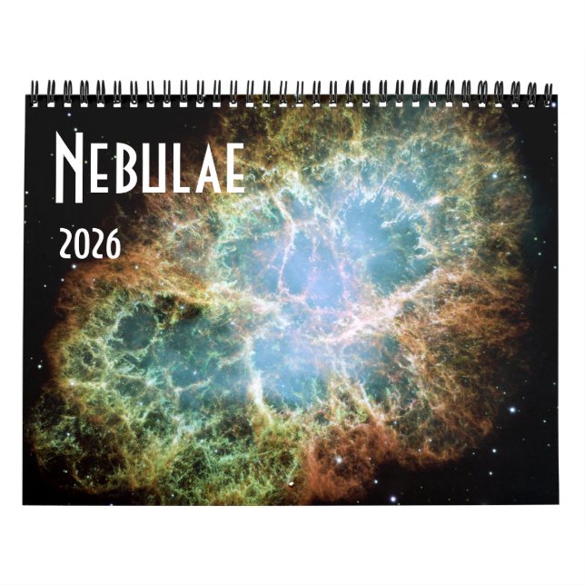 Calendrier 2026 NASA Space Nebulae Astronomy Stars (Protection)