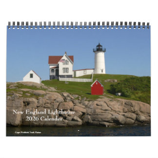 Calendrier 2026 New England Lighthouse-Calendar Calendar