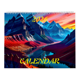 Calendrier 2026 Paysages magnifiques Extraordinaires Quatre