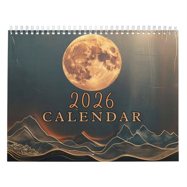 Calendrier 2026 Personnalisable Celestial - Ajouter Vos Photo (Protection)