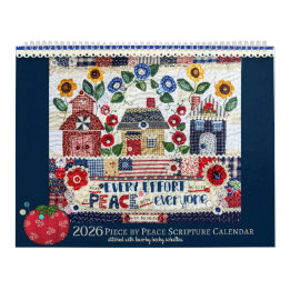 Calendrier 2026 Piece by Peace Scripture Calendar